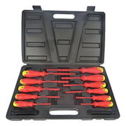 Silverline Screwdriver Set Slotted Phillips Electrician Insulated Soft Grip 11pc Silverline  - Dynamic Drive