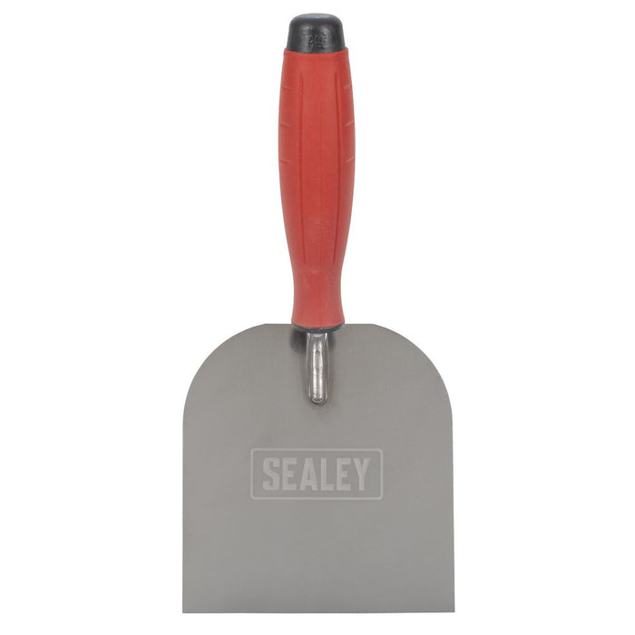 Sealey Stainless Steel Margin Trowel with Rubber Handle 120mm T1706 Sealey - Dynamic Drive