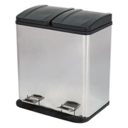 Sealey Pedal Bin Recycling 40L Stainless Steel BM73 Sealey - Dynamic Drive