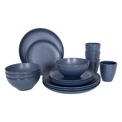 Bo-Camp Industrial Collection Tableware Orville 16 Pieces Blue Bo-Camp - Dynamic Drive