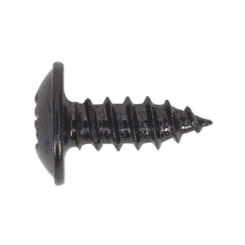 Sealey Self Tapping Screw 3.5 x 10mm Flanged Head Black Pozi Pack of 100 BST3510 Sealey - Dynamic Drive