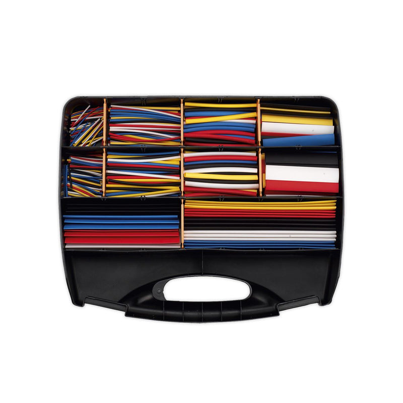 Sealey Heat Shrink Tubing Asstmt 590pc Mix Colours 50,100,150&200mm HST590MC Sealey  - Dynamic Drive