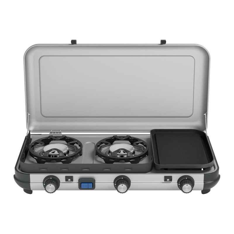 Campingaz Camping Kitchen 2 Multi-Cook Double Burner Portable Camping Gas Stove and Side Grill Campingaz - Dynamic Drive