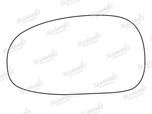 Summit Stick-On Standard Mirror Glass fits Seat Leon LHS Summit - Dynamic Drive