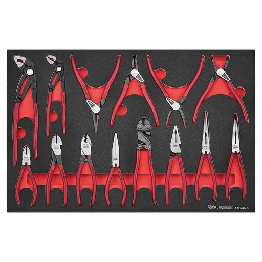 Teng Tools Plier Set Vinyl Grip Q FOAM4X4 14 Pieces Teng Tools - Dynamic Drive