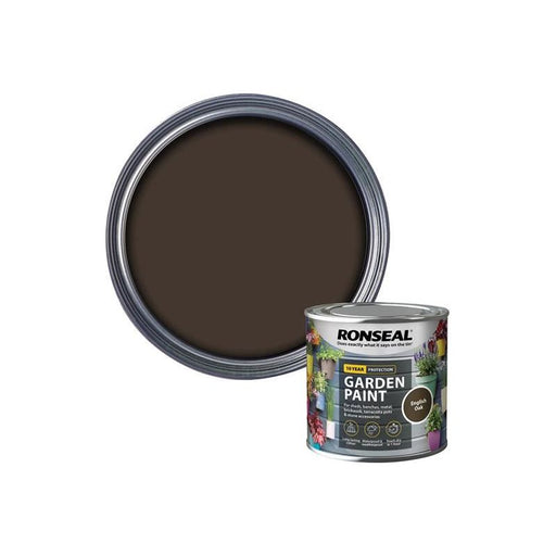 Ronseal Garden Paint English Oak 250ml Ronseal - Dynamic Drive