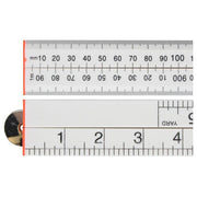 Faithfull Folding Rule White ABS Plastic 1m (36in) Faithfull - Dynamic Drive