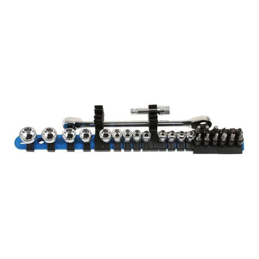 Laser Low Profile Alldrive Socket & Bit Set 1/4"D 27pc 6887 Laser - Dynamic Drive