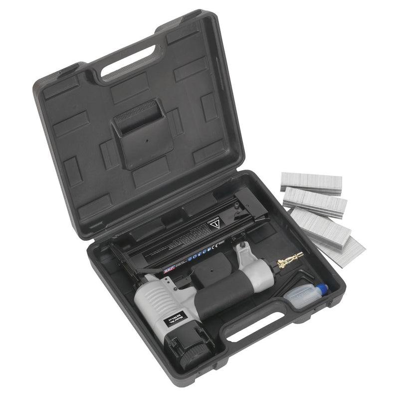 Sealey Air Nail Gun 15-50mm Capacity 1/4" BSP 18 Gauge Brad Nailer SA791 Sealey  - Dynamic Drive