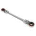 Sealey Ratchet Ring Spanner 4-in-1 Flexi-Head Reversible Metric Platinum Series Sealey - Dynamic Drive