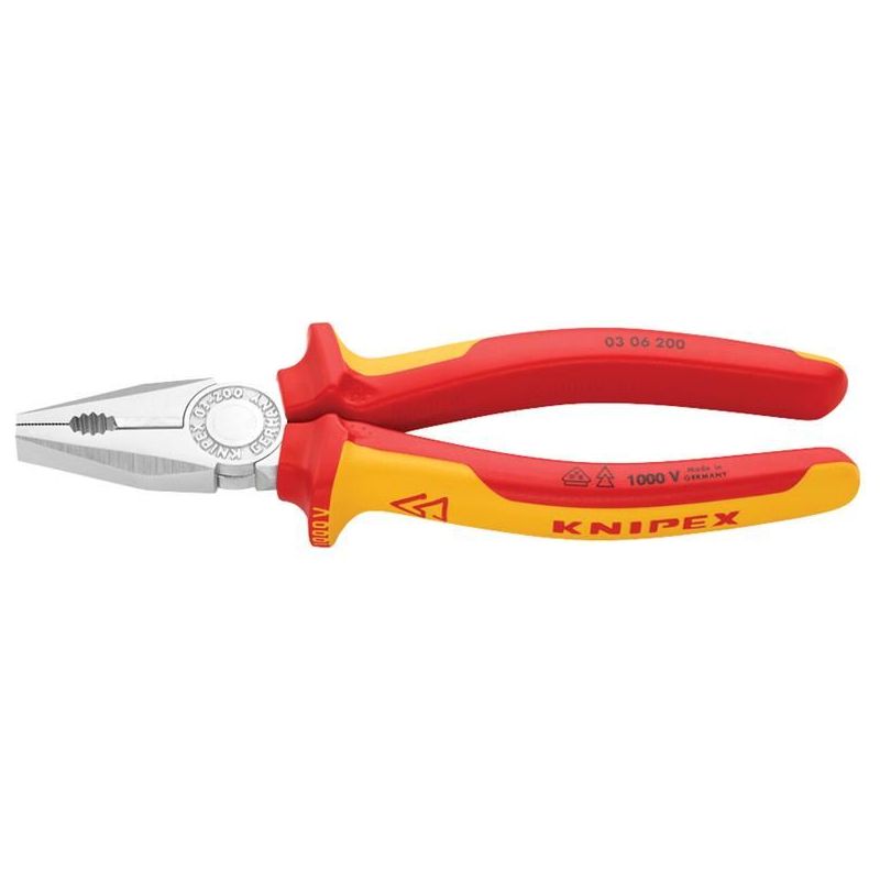 Knipex VDE Combination Pliers 200mm Knipex - Dynamic Drive
