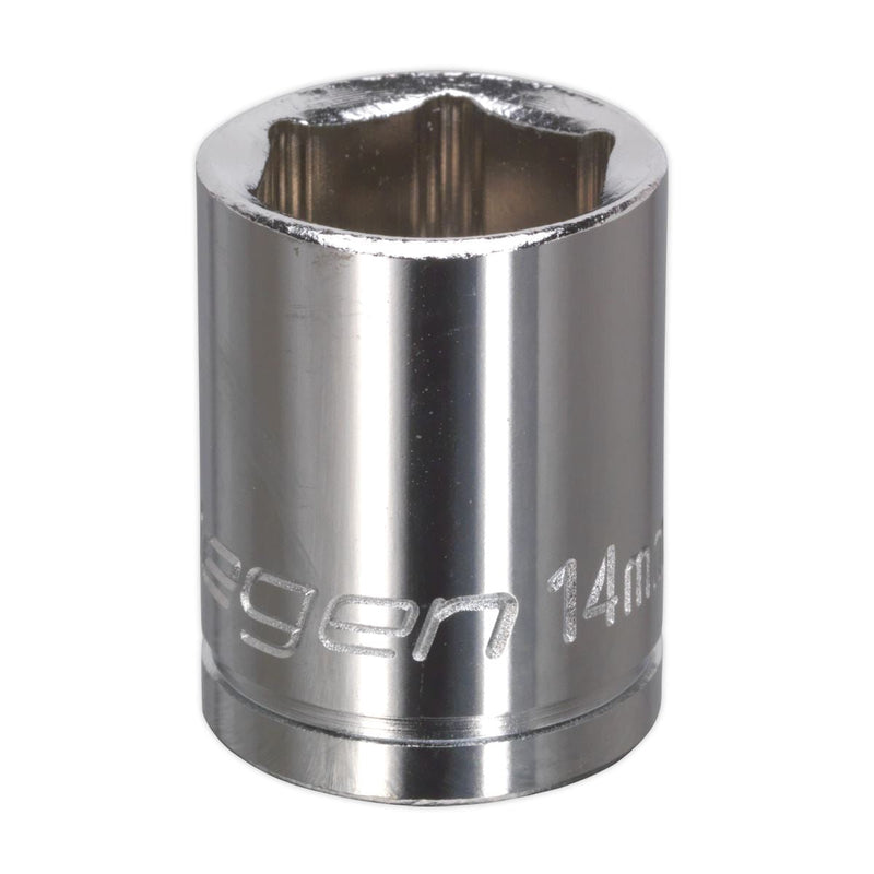 Sealey WallDrive Socket 14mm 3/8"Sq Drive S0581 Siegen by Sealey - Dynamic Drive