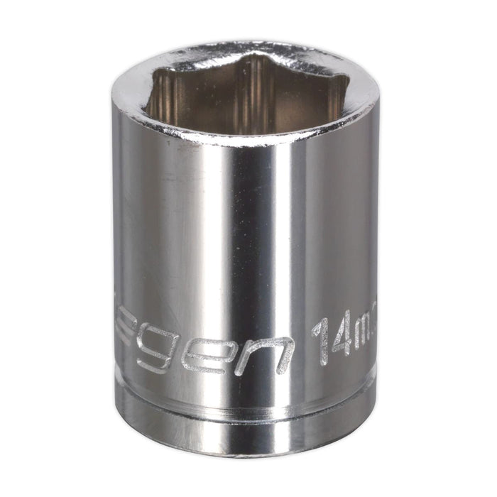 Sealey WallDrive Socket 14mm 3/8"Sq Drive S0581 Siegen by Sealey - Dynamic Drive