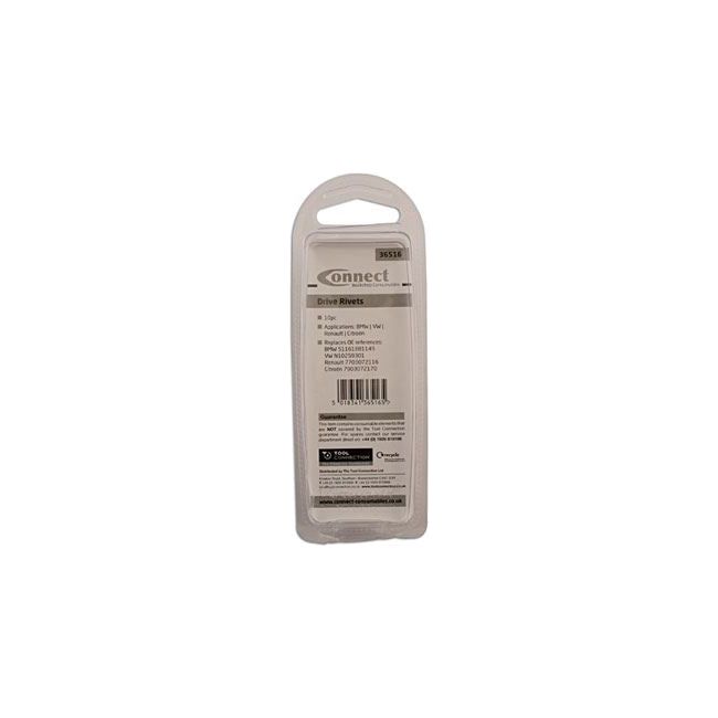 Connect Drive Rivet - for Audi, for BMW, Citroen, for Mercedes-Benz, for Renault, for VW 10pc 36516 Tool Connection - Dynamic Drive
