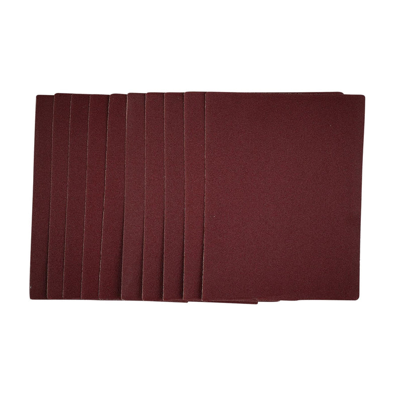 Draper 1/4 Sanding Sheets, 115 x 150mm, 120 Grit (Pack of 10) 54733 Draper - Dynamic Drive