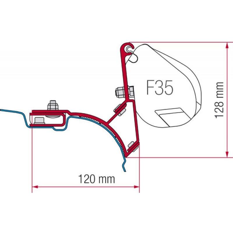 98655Z005 T5 MULTIVAN TRANSPORTER UK Fiamma  - Dynamic Drive
