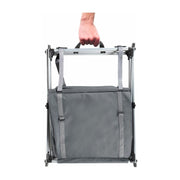 Camping Storage Cupboard Cabinet Folding Canvas Clothes Wardrobe 2 Shelves Camp Active  - Dynamic Drive