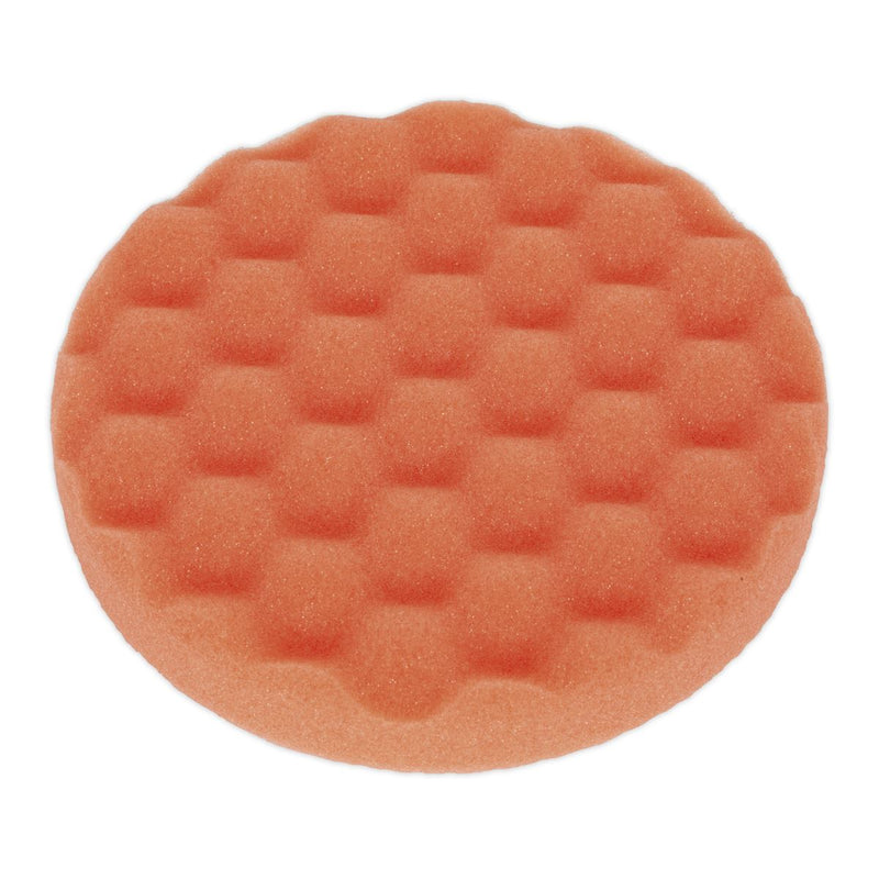 Sealey Buffing & Polishing Foam Head Hook/Loop 150x25mm Orange/Firm PTCCHW150O Sealey  - Dynamic Drive