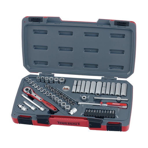Teng Tools MECCA PRO 1/4" Socket Set 6 pt 60 Pieces Teng Tools - Dynamic Drive