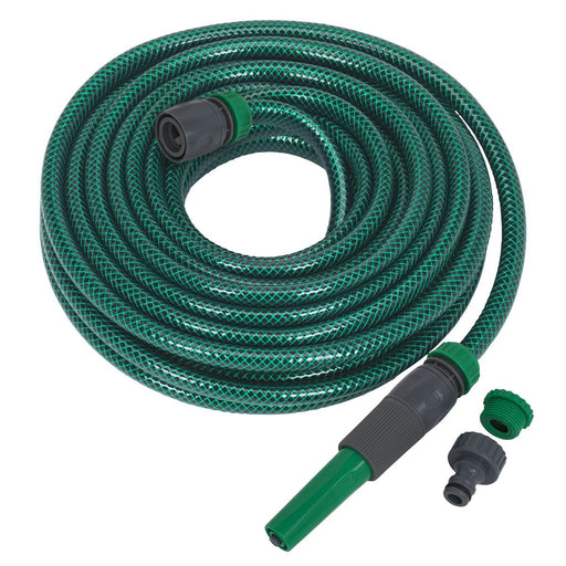 Sealey Water Hose 15m with Fittings GH15R/12 Sealey - Dynamic Drive