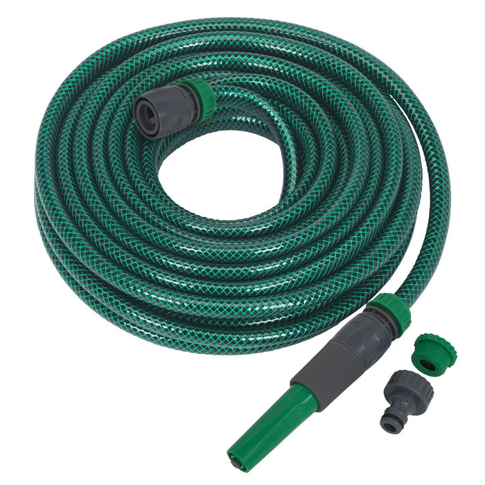 Sealey Water Hose 15m with Fittings GH15R/12 Sealey - Dynamic Drive