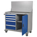 Sealey Industrial Mobile Workstation 5 Drawer & 1 Shelf Locker API1103A Sealey - Dynamic Drive