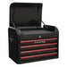 Sealey Topchest 4 Drawer Retro Style Black with Red Anodised Drawer Pulls Sealey - Dynamic Drive