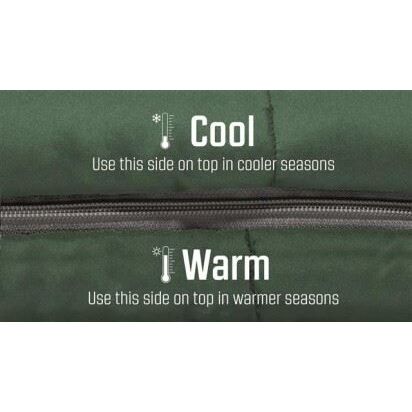 Outwell Contour Lux XL Sleeping Bag 3 Season Green Outwell - Dynamic Drive