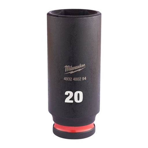 Milwaukee Hex Socket Shw 3/8 Deep 20mm-1Pc 20mm Milwaukee - Dynamic Drive