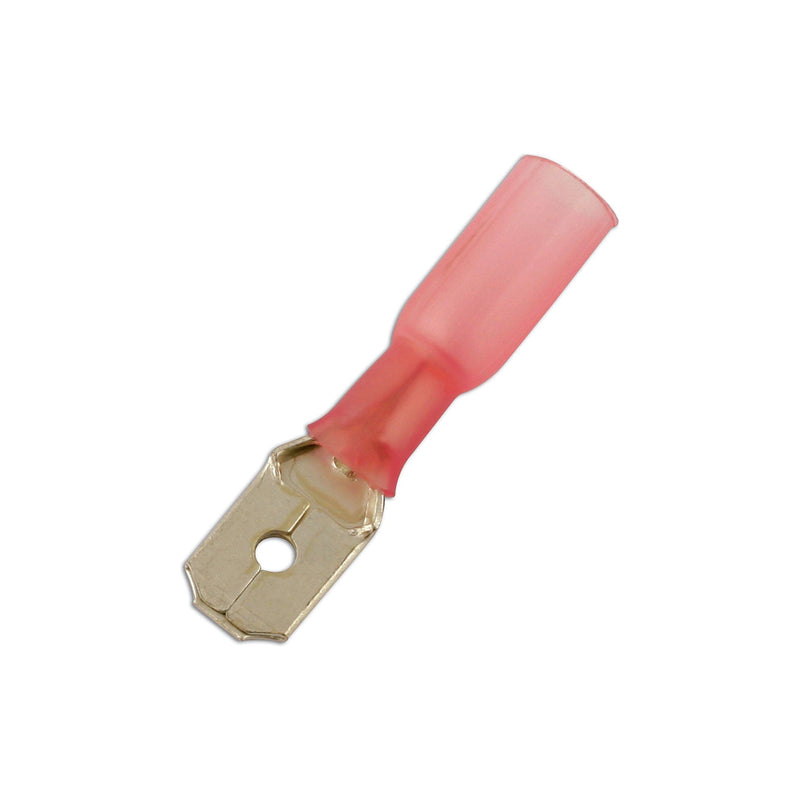 Connect Red Heat Shrink Male Push-on Terminal 6.3mm 25pc 30166 Tool Connection - Dynamic Drive