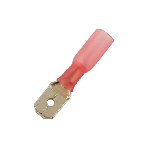 Connect Red Heat Shrink Male Push-on Terminal 6.3mm 25pc 30166 Tool Connection - Dynamic Drive