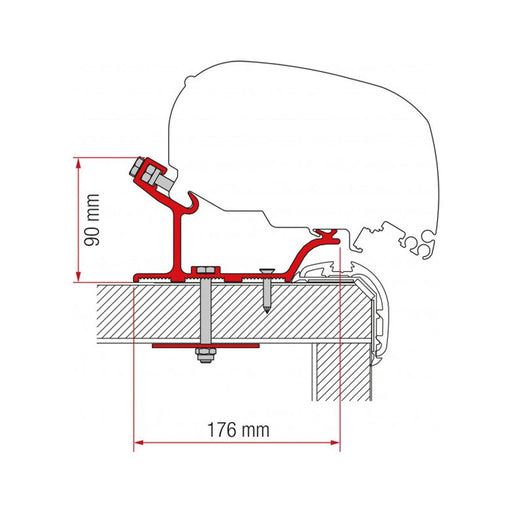 Fiamma Adapter Carthago Malibu 490 Fiamma - Dynamic Drive