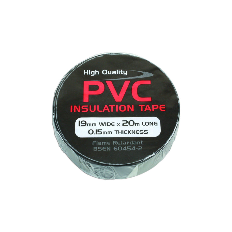 Connect Black PVC Insulation Tape 19mm x 20m 1pc 36887 Tool Connection - Dynamic Drive