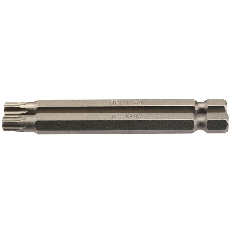 Draper TX-STAR Insert Bit, 1/4" Hex, 75mm Long, T30 (Pack of 2) Draper - Dynamic Drive