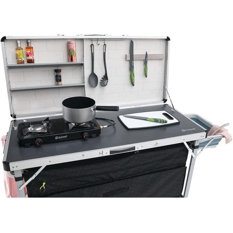 Outwell Magante Camping Kitchen Unit Storage Unit Cupboard Folding Outwell  - Dynamic Drive