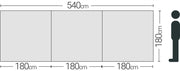 Quest Screen Shield (3 panel) Windbreak 180cm High Quest - Dynamic Drive
