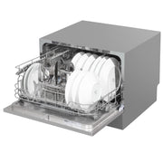 Baridi Tabletop Dishwasher 6 Place Settings 6.5L Capacity - Silver DH84 Baridi - Dynamic Drive