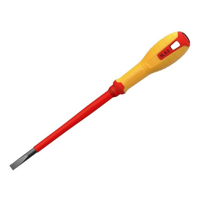 Hultafors VDE Slotted Screwdriver 8.0 x 175mm Hultafors - Dynamic Drive