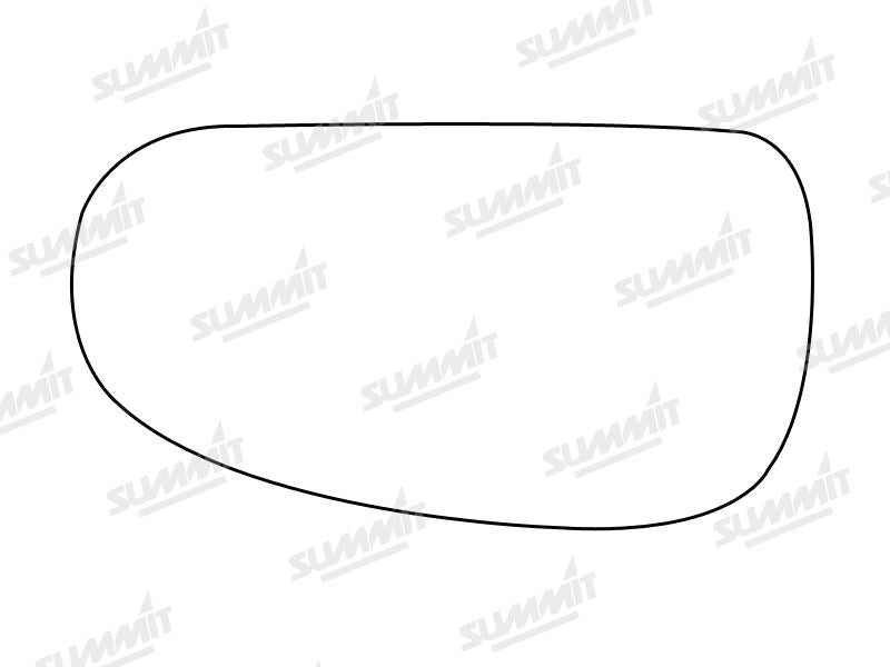Summit Stick-On Aspheric Mirror Glass fits Audi TT RHS Summit - Dynamic Drive