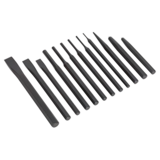 Seigen by Sealey Punch & Chisel Set 12pc S0802 Seigen by Sealey  - Dynamic Drive