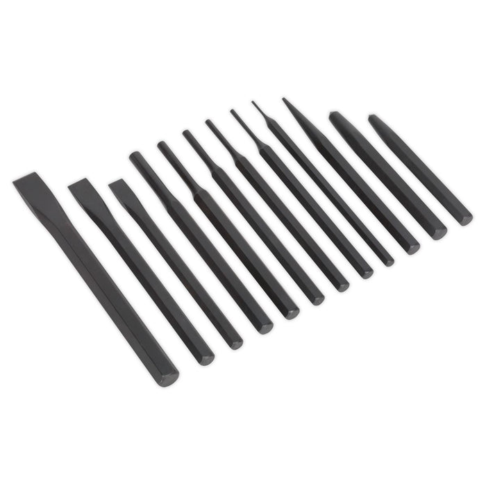 Seigen by Sealey Punch & Chisel Set 12pc S0802 Seigen by Sealey  - Dynamic Drive