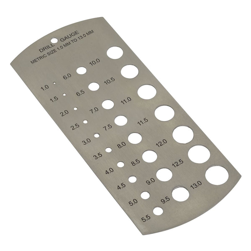 Sealey Drill Gauge Metric 1-13mm DGM1 Sealey - Dynamic Drive