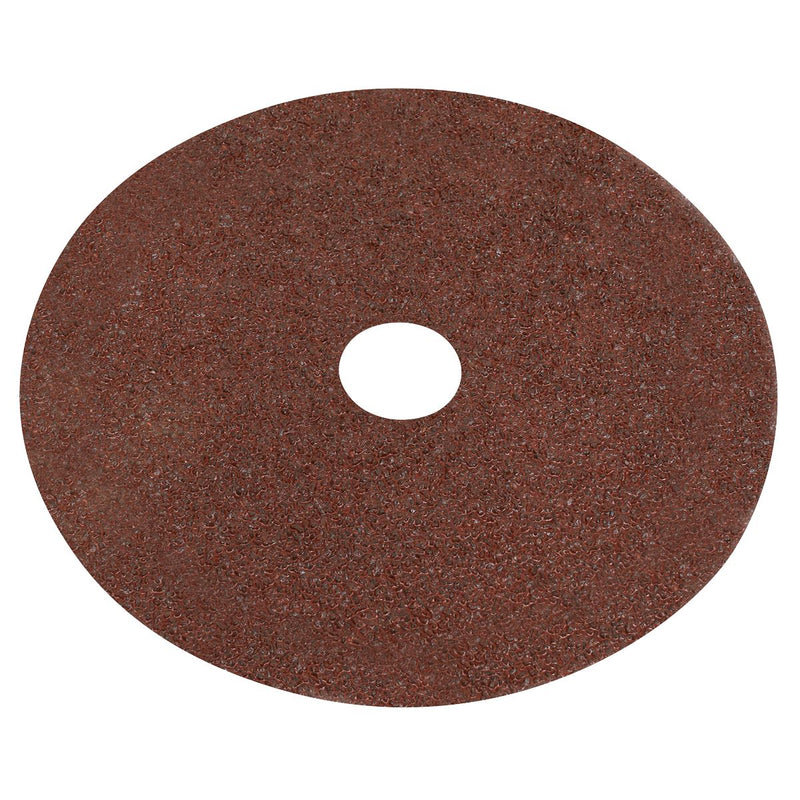 Sealey Fibre Backed Disc115mm 24Grit Pack of 25 WSD4524 Sealey - Dynamic Drive