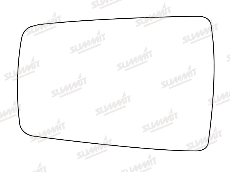 Summit Stick-On Standard Mirror Glass fits Alfa 75 LHS Summit - Dynamic Drive