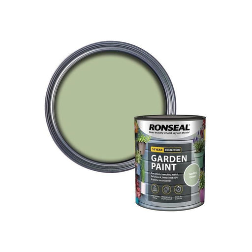 Ronseal Garden Paint Sapling Green 750ml Ronseal - Dynamic Drive