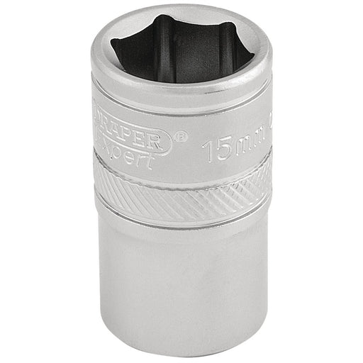 Draper 6 Point Metric Socket, 1/2" Sq. Dr., 15mm 16605 Draper - Dynamic Drive