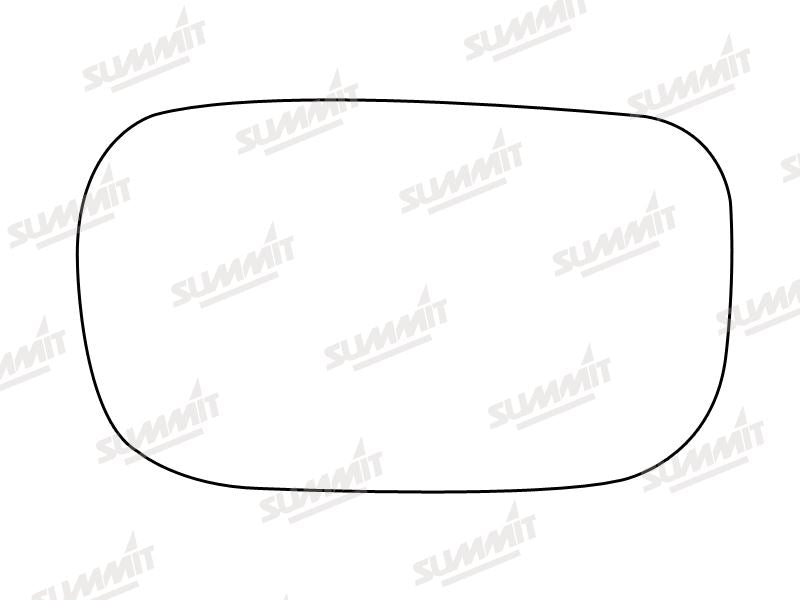 Summit Stick-On Standard Mirror Glass fits Toyota Celica 99 on LHS Summit - Dynamic Drive