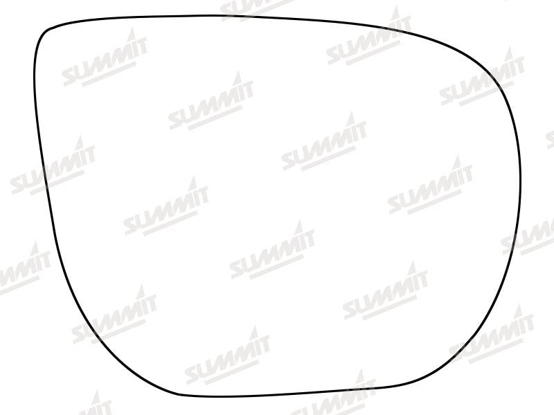 Summit Stick-On Standard Mirror Glass fits Hyundai Santa Fe 12 on RHS Summit - Dynamic Drive