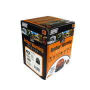 12V/24V LED Flashing Amber Orange Warning Beacon with 3 Bolt Mounting Maypole - Dynamic Drive