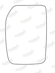 Summit Heated Base Plate With Commercial Mirror Glass fits Ford Transit Mk 6 LHS Summit - Dynamic Drive